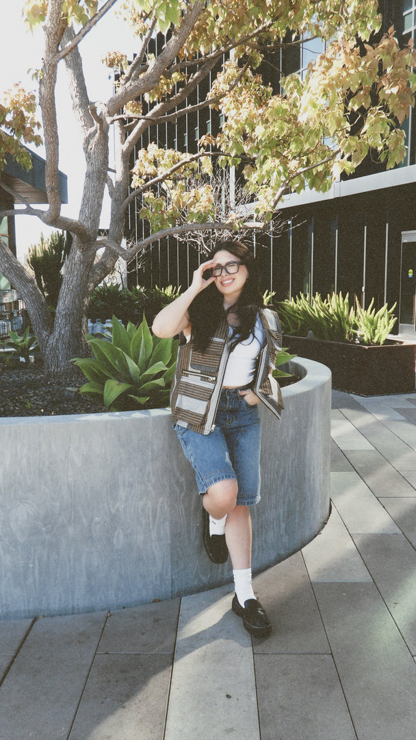 Blue Baggy Denim Shorts