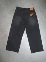 Load image into Gallery viewer, Black Denim Baggy Jeans
